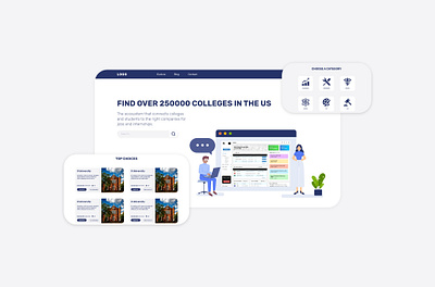 University Catalog Site Design adobe xd graphic design high fidelity illustrator landing page layout design mockup photoshop prototype wireframe