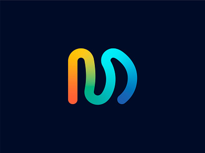 M concept for a virtual reality company abstract colorful creative creativelogo logo logodesign logodesigns logotype mark minimal monogram monogramlogo simple symbol