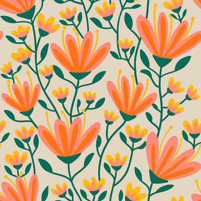 Flower power design illustration pattern pattern design surface design surfacedesign