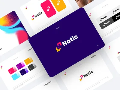 Natic Branding brand identity branding clean design concept design logo logo design