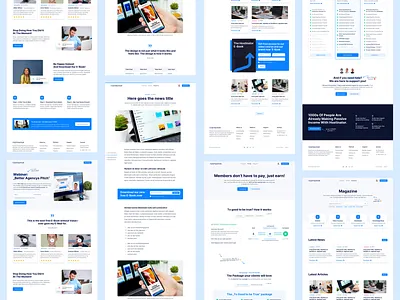 🚀 Hostinator - Pages Overview clean hosting service landingpage saas saas design saas landing page ui ux webdesign website