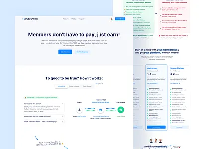 🤑 Pricing Page for Hostinator conversion conversion rate optimisation landingpage pricing pricing plan pricing table webdesign
