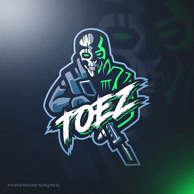 TOEZ art bold branding cool design esports gaming logo illustration logo mascot soldier sports streamer twitch ux vector