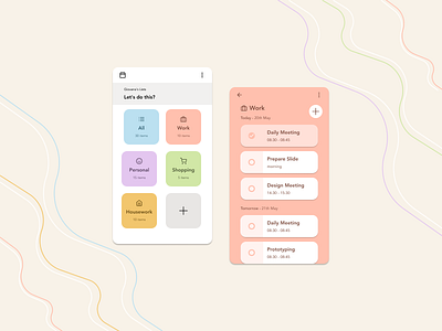 Daily UI #042 - To-do List app candy colors daily daily ui daily ui 042 daily ui challenge dailyui dailyui 042 dailyuichallenge design pastel colors to do to do app to do list todo todo app todo list todolist ui ux