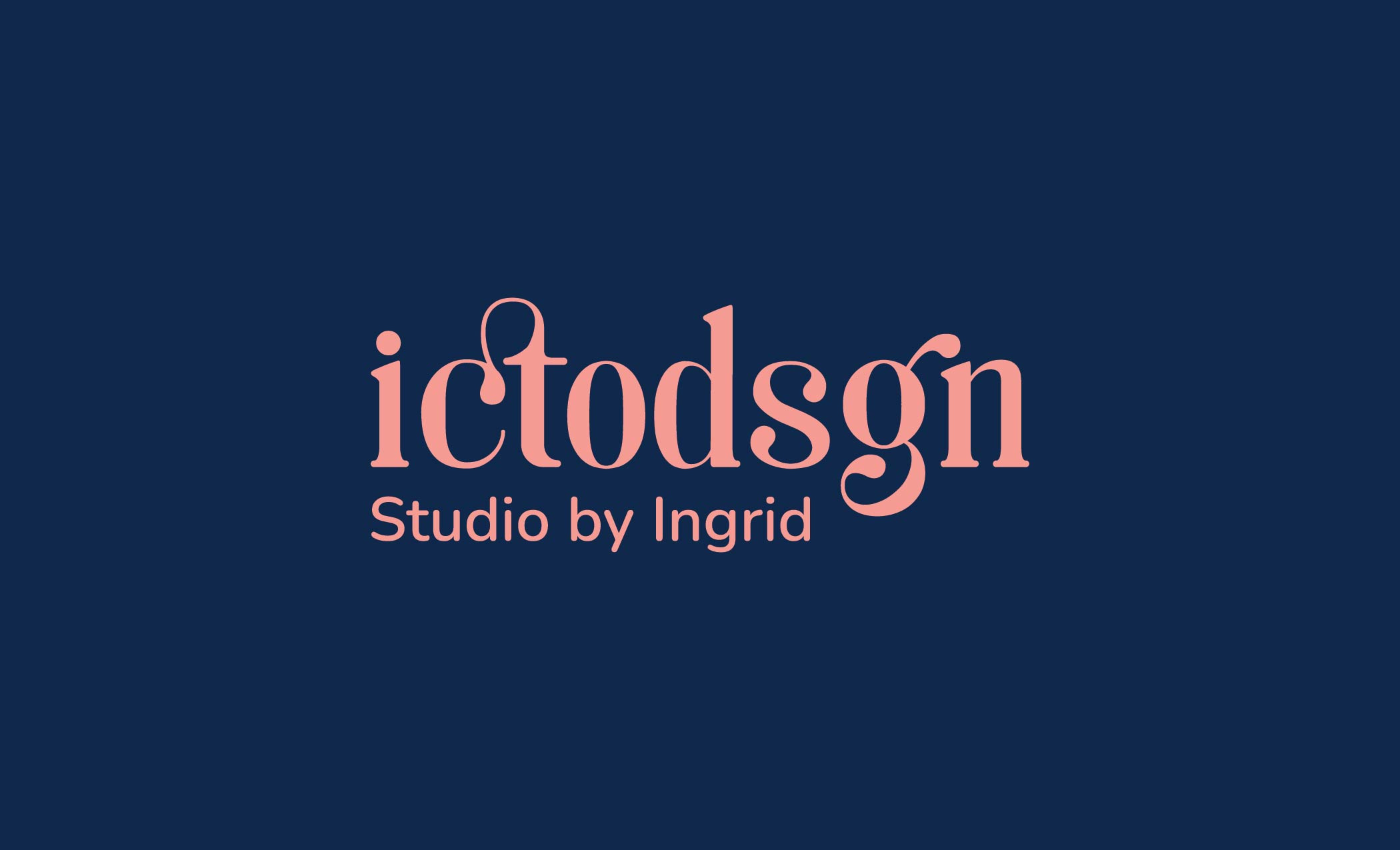 Ictodsgn studio brand identity branding design graphic design logo logodesigner visual identity