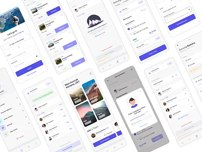 Mountca' - Grouping & Hiking Mountain (Preview) app design design figma hiking hiking app mobile mobile app mobile ui mountain travel travel app travelling ui ui design uidesign uiux