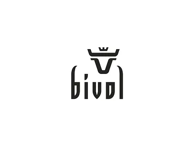 BIVOL branding bull cow crown geometric logo vector