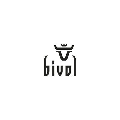 BIVOL branding bull cow crown geometric logo vector