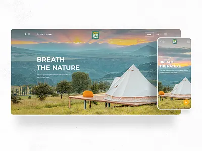 WOW Glamping Website Design armenia glamping nature logo screen ui uidesign ux ux design uxdesign uxui webdesign