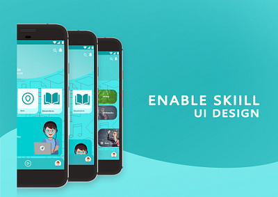 Enable Skill UI Design android android app ios app mobile app product design ui ui design ui ux user uiux design ux