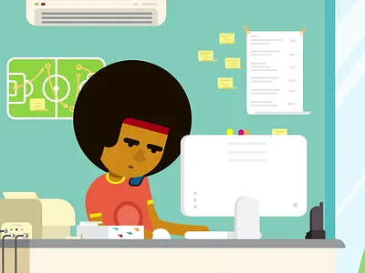 Casual Disturbances 2d 2d animation animation character character animation character design character illustration colors design disturbing failure flat illustation mograph motion motion design motion graphics motiongraphics office work