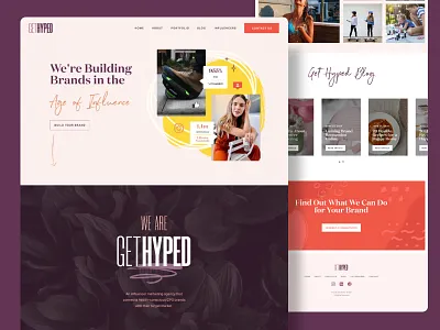 Influencer Marketing Agency Homepage homepage homepage design homepagedesign influencer marketing influencers ui ui design ui designer webdesign