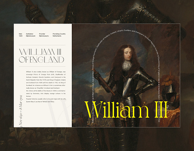 william3 art clean concept design elegant england interface typography yellow