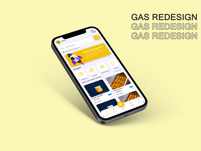 GAS redesign graphic design shopping ui