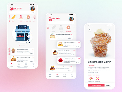 The Pear Street Bakery App - Case Study app bakery case study design figma food app graphic design illustration mobile mobile ordering product design small business typography ui ux