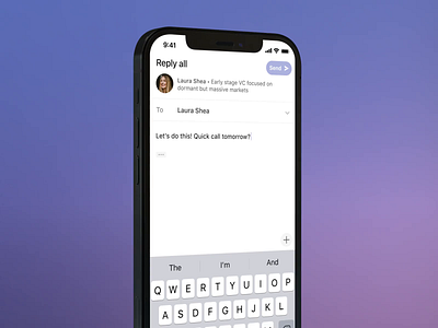 Superhuman — Remind Me design email ios iphone mobile reminders superhuman ui ux