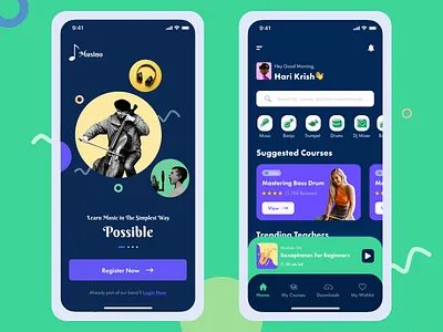 Music App-1 course app design ios ios app design learning app music app ui ui design uidesign