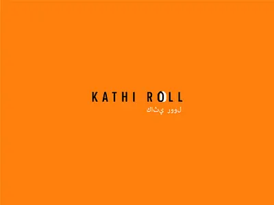 Branding Kathi Roll brand identity branding creative indian food kathi roll kathi roll logotype minimal saudi arabia