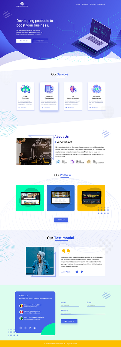 Home Page/ Landing Page design figma flat interaction minimal typography ui design uxdesign webdesign