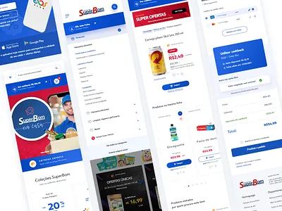 UX/UI Super Bom | Cashback ( E-commerce) app branding design ecommerce logo market ui ux