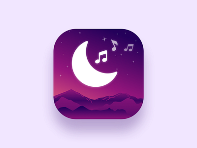 Hisleepy: Meditation & Sleep | Icon app app icon app ui apple appstore cuberto icon illustration meditation minimal mobile mobile app relax sketch sleep sleep app ui ux vector wellness