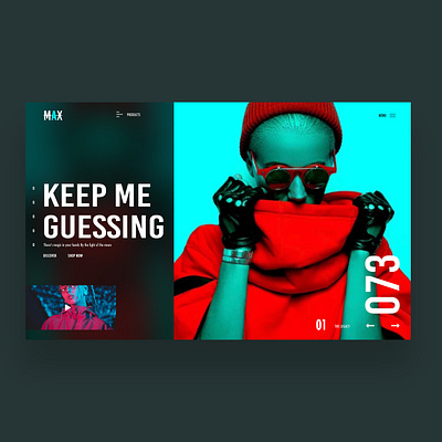 Keep Me Guessing design inspiration graphic design photography ui ui design user interface ux ux design web design web designer