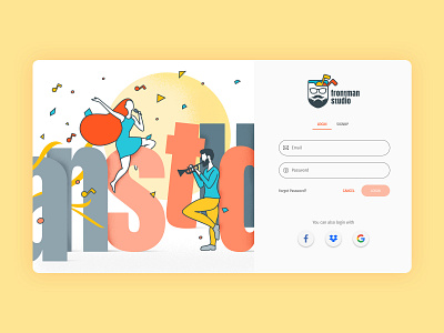 Onboarding UI/UX for Web Platform branding illustration login login page logo music music app onboarding onboarding illustration onboarding ui product design round button signup text fields uiux ux web app web platform web ui