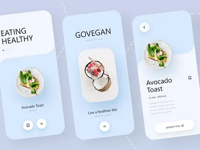 GOVEGAN App - Mobile Design 2021 2021 design 2021 trend alphadesign clean design designs eat food foodie germany julius branding minimal mobile mobile app mobile app design mobile design mobile ui vegan veganism