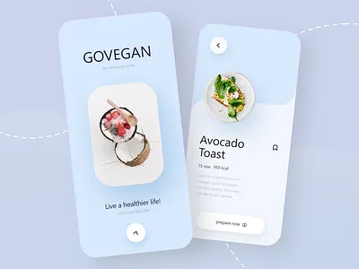 GOVEGAN App - Mobile Design 2021 2021 design 2021 trend alphadesign clean design designs food food app foodie germany health julius branding minimal mobile mobile app mobile app design mobile design mobile ui vegan