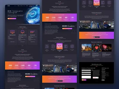 Company web page adobexd it sap tech technology ux web web design website xd