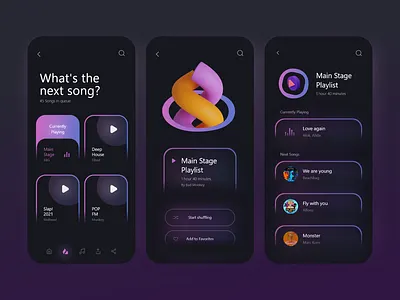 Music App - Mobile Design 2021 2021 design 2021 trend alphadesign clean dark design designs germany julius branding minimal mobile mobile app mobile app design mobile design mobile ui music music app music player musician