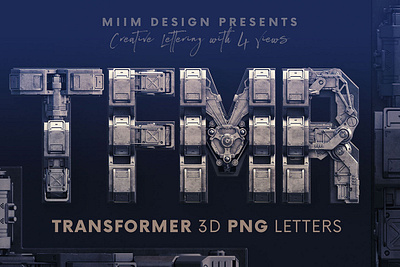 Transformer - 3D Lettering 3d digitalart lettering typeface typography