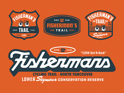 Fisherman's Trail adobe illustrator badgedesign cycling fishing futura gravel hand lettering illustration lettering logo procreate text truegrittexturesupply type