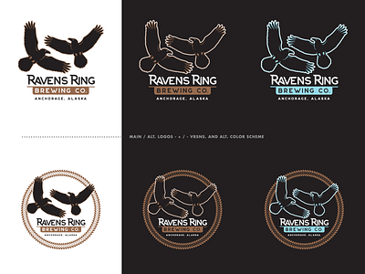 Ravens Ring Brewing - The Chosen Ones alaska anchorage branding brewery identity logo ravens screamin yeti