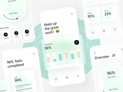Task Manager - Mobile App 2021 2021 design 2021 trend alphadesign clean germany glass julius branding mobile mobile app mobile app design mobile design mobile ui task task list task management task manager tasks ui ux