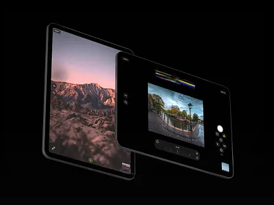 Halide for iPad — Pro View app app design apple black camera camera app icon icons ipad ipad pro ipadpro iphone pro product ui ui design uidesign