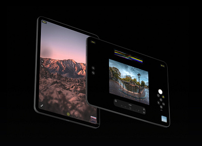 Halide for iPad — Pro View app app design apple black camera camera app icon icons ipad ipad pro ipadpro iphone pro product ui ui design uidesign