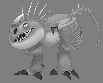 Stormfly Dragon blackandwhite digital illustration digital painting digitalart dragon photoshop art pixadroit stormfly
