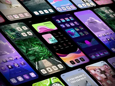 App Icons - Your Icon Changer animation app apple applicaiton cuberto dashboard app design icon minimal mobile mobile app panel sketch theme design themes ui ux vector widget widget app