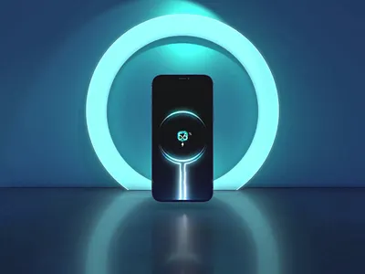 Charging Play app animation app applace apple appstore charger clean design gradient graphic ios ios app ios app design minimal mobile motion motion design play ui ux