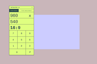 Ratiolator app aspect ratio design ratio tool ui web