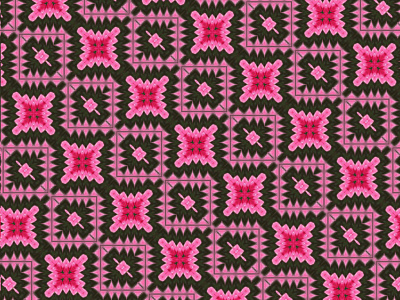 Diagonal pattern black design pattern pink red square