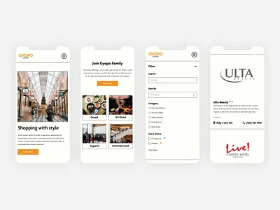 Shopping mall mobile design design filter ios landing page mobile mobile design pages phone screen shopping shopping center shopping mall ui ux web design webflow website