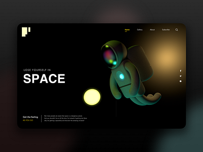 Lose Yourself! 3d cinema4d graphic design space ui ux web webdesign