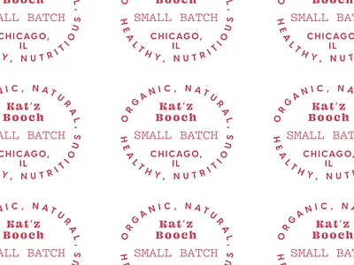 Kat'z Booch Badge badge beverage brewed drink healthy kombucha kombucha packaging local natural nutritious organic small batch