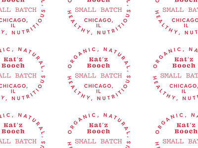 Kat'z Booch Badge badge beverage brewed drink healthy kombucha kombucha packaging local natural nutritious organic small batch