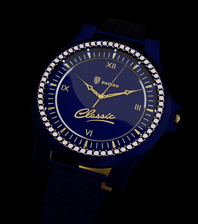 Reloj de diamantes 3d by P4tuzo blender3d branding design gold p4tuzo