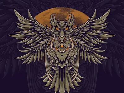 OWLABORACHINE animation artwork branding design illustration machine mecha owl robot