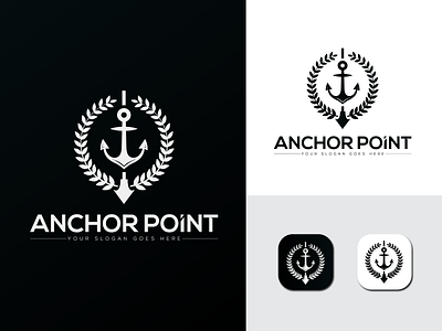 Anchor Logo | black logo | Icon | Logo Folio | 2021 a b c d e f g h i j k l m abstract anchor app boat brand identity creative logo flat gradient icon illustration logo minimal n o p q r s t u v w x y z ocean proffesional sea symbol type vector