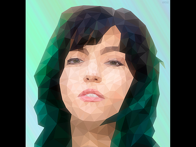 Phoebe Ryan beautiful design face illustration low poly low poly low poly art low polygon lowpoly lowpolyart music musician phoebe ryan photoshop simple singer vector